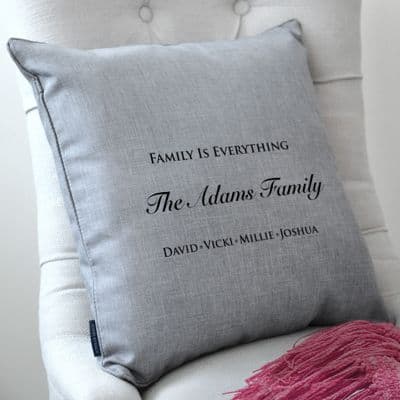 Personalised Family Is Everything Cushion