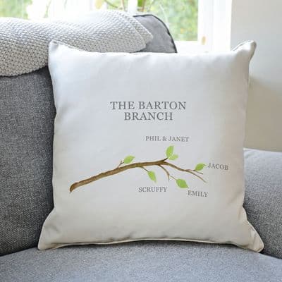 Personalised Family Tree Branch Cushion