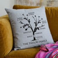 Personalised Family Tree Cushion