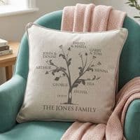 Personalised Family Tree Cushion
