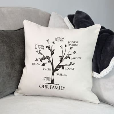 Personalised Family Tree Cushion