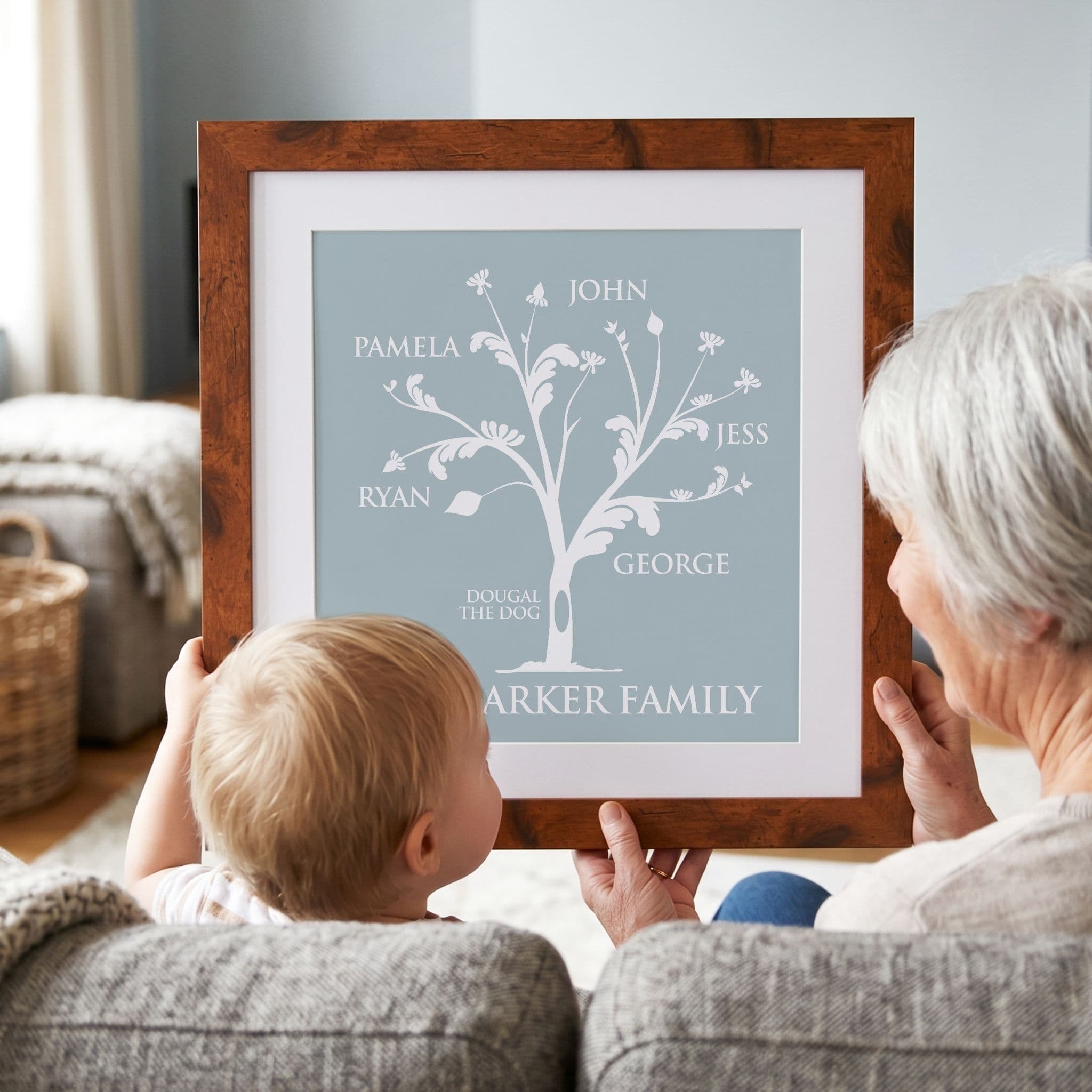 Personalised Family Tree Print