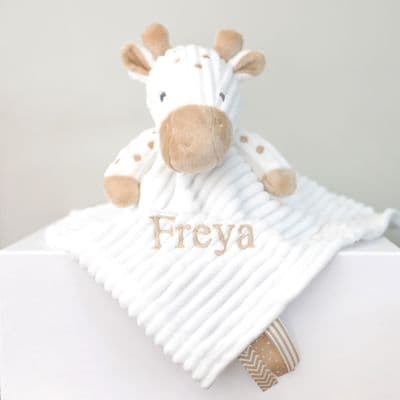 Personalised Giraffe Ribbed Unisex Comforter