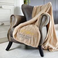 Personalised Golden Anniversary 50 Years Married Blanket