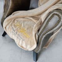 Personalised Golden Anniversary 50 Years Married Blanket