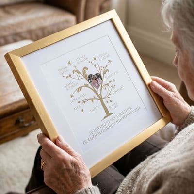 Personalised Golden Anniversary Photo Family Tree