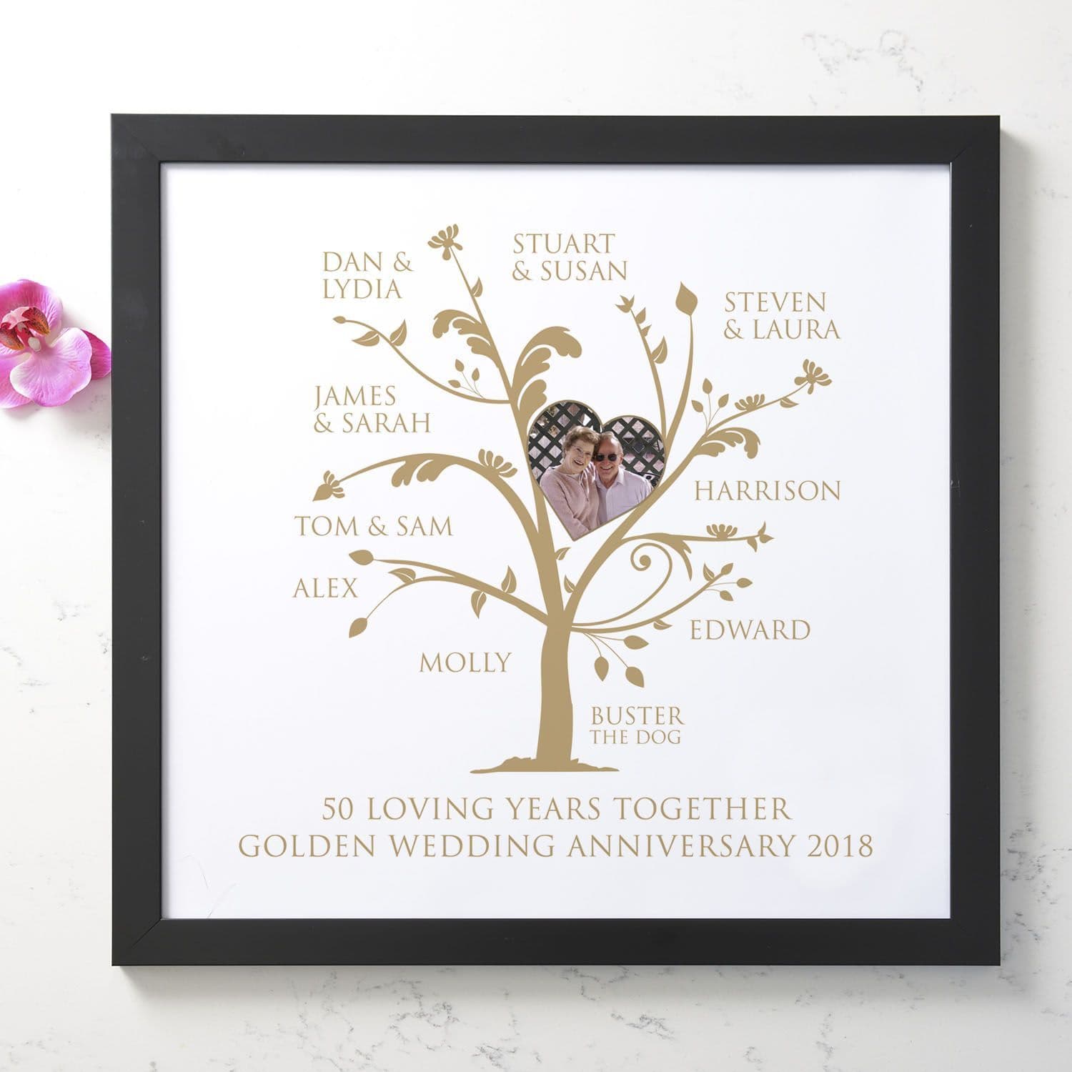 50th wedding anniversary family tree | Honestweddingadvice.com