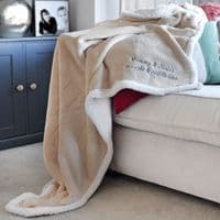 Personalised Maternity Mummy And Me Neutral Blanket