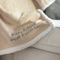 Personalised Maternity Mummy And Me Neutral Blanket
