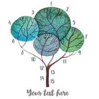Personalised Modern Family Tree Cushion