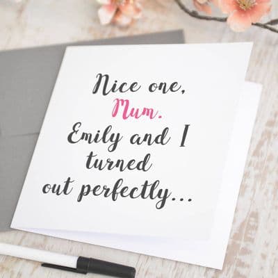 Personalised Mother's Day Card