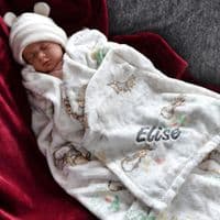 Personalised Peter Rabbit Soft Baby Blanket 1