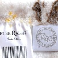 Personalised Peter Rabbit Soft Baby Blanket 1