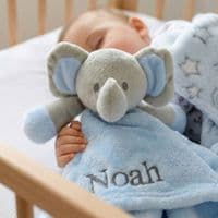 Personalised Pink Baby Gown And Teddy Comforter Set