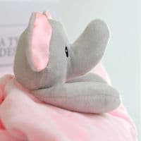 Personalised Pink Elephant Comforter With Soft Ears
