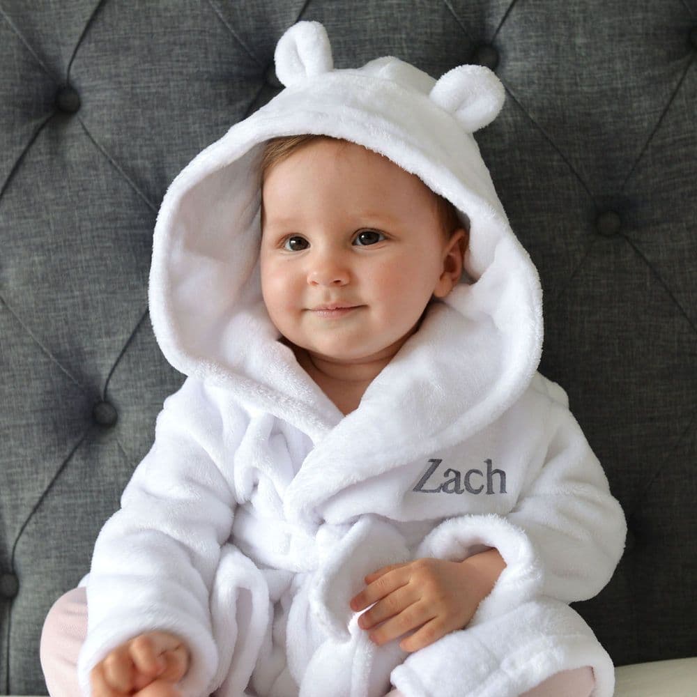 Dressing gown with discount hood and ears