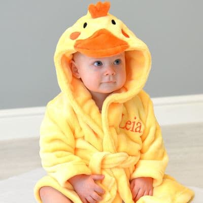 Personalised Soft Chick Dressing Gown