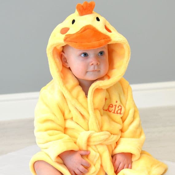 Personalised Soft Chick Dressing Gown