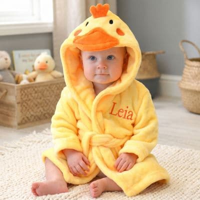 Personalised Soft Chick Dressing Gown