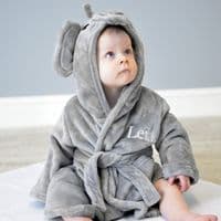 Personalised Soft Elephant Dressing Gown