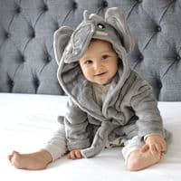 Personalised Soft Elephant Dressing Gown