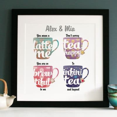 Personalised Tea And Coffee Art
