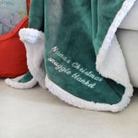 Personalised Teal Super Soft Blanket