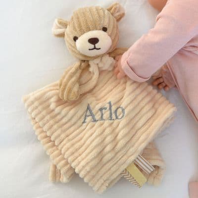 Personalised Teddy Ribbed Unisex Comforter