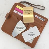 Personalised Wallet Metal Message Card For Dad
