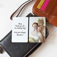 Personalised Wallet Or Purse Double Sided Photo Cards