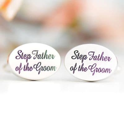 Step Father Of The Groom Cufflinks