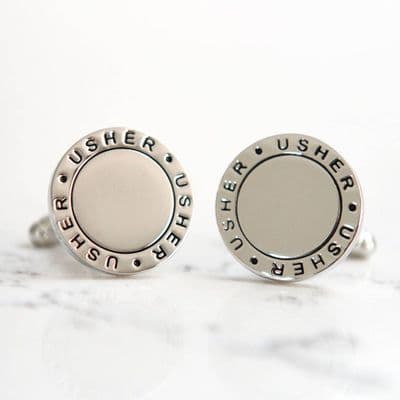 Usher Round Cufflinks