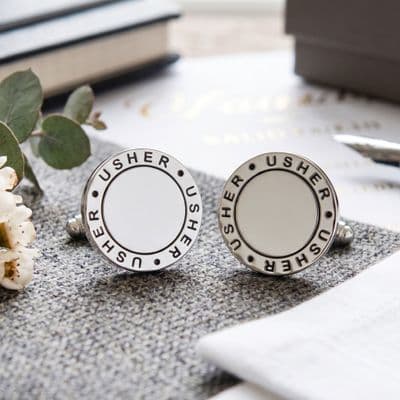 Usher Round Cufflinks