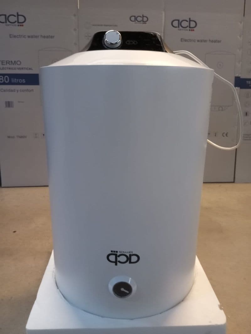 Termo Calentador Acumulador de agua eléctrico ACB vertical 80 Litros