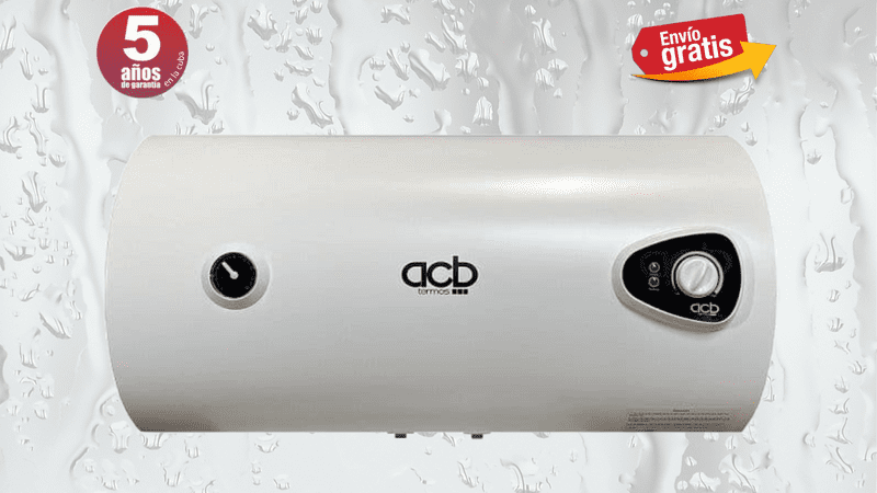 Termo Calentador Acumulador de agua eléctrico ACB Horizontal 50 Litros