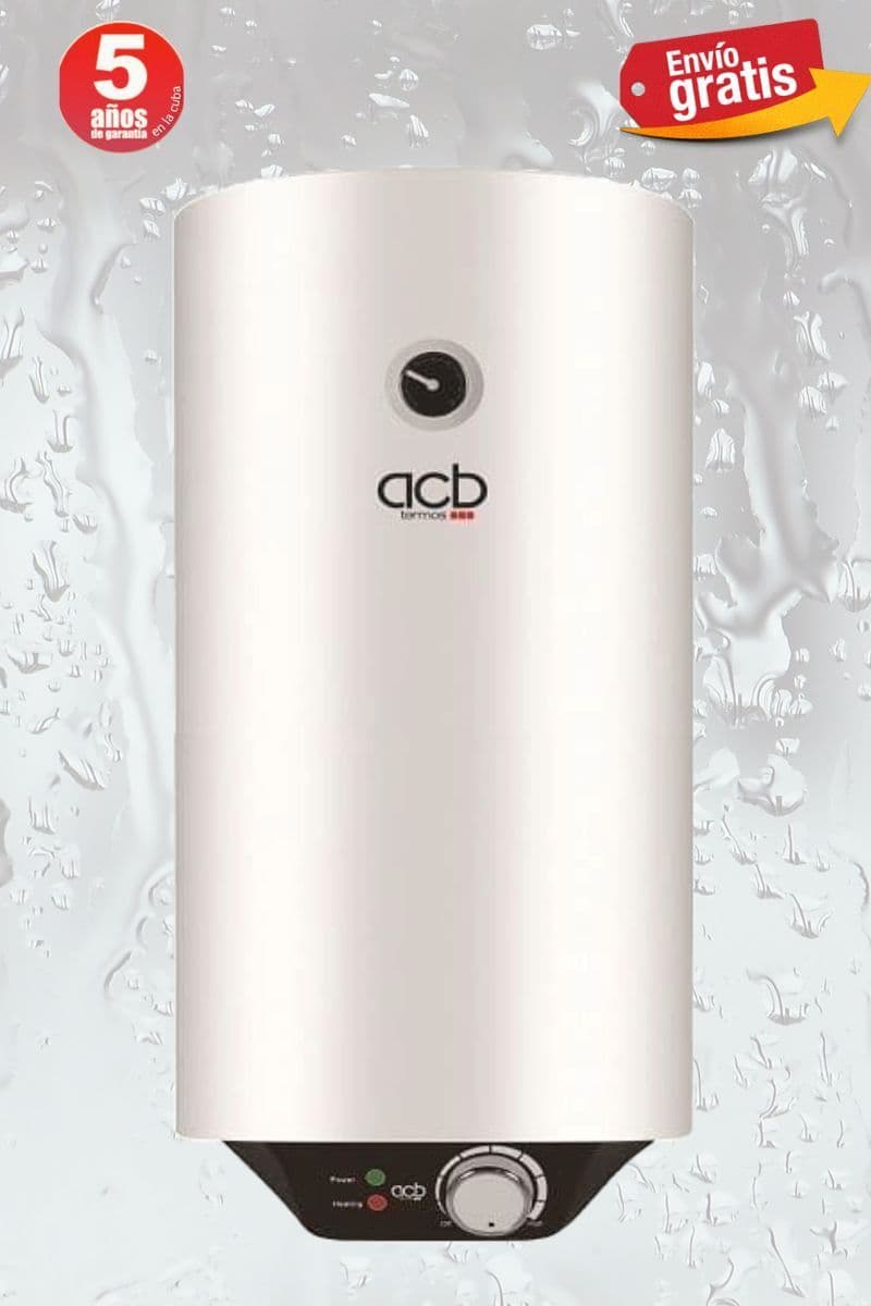 Termo Calentador Acumulador de agua eléctrico ACB vertical 80 Litros