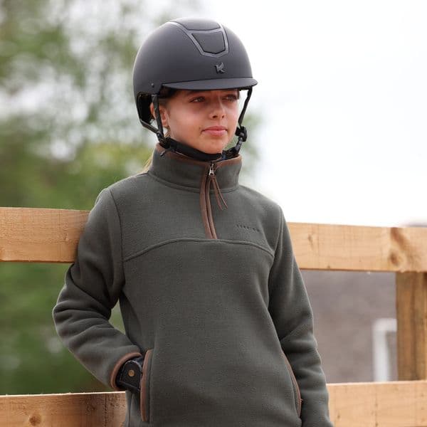 Aubrion Core Half Zip Fleece - YR Green