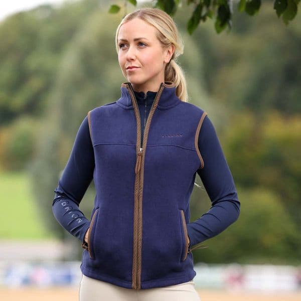 Aubrion Core Ladies Fleece Gilet - Navy