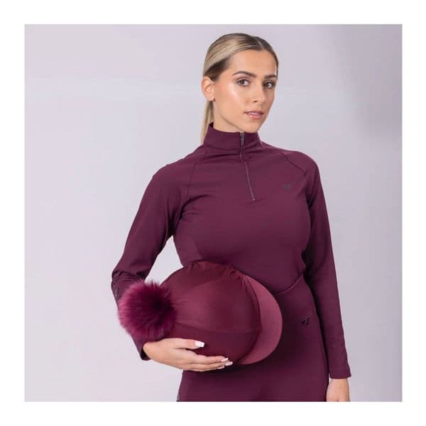 Aubrion Eltar Hat Silk - Black Cherry