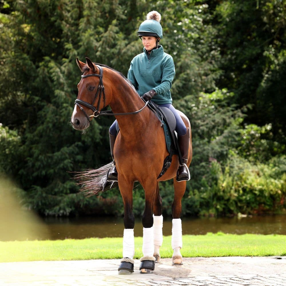Aubrion Equestrian Quarter Zip Fleece - Thyme