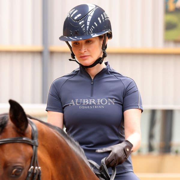 Aubrion Equestrian Short Sleeve Base Layer - Midnight