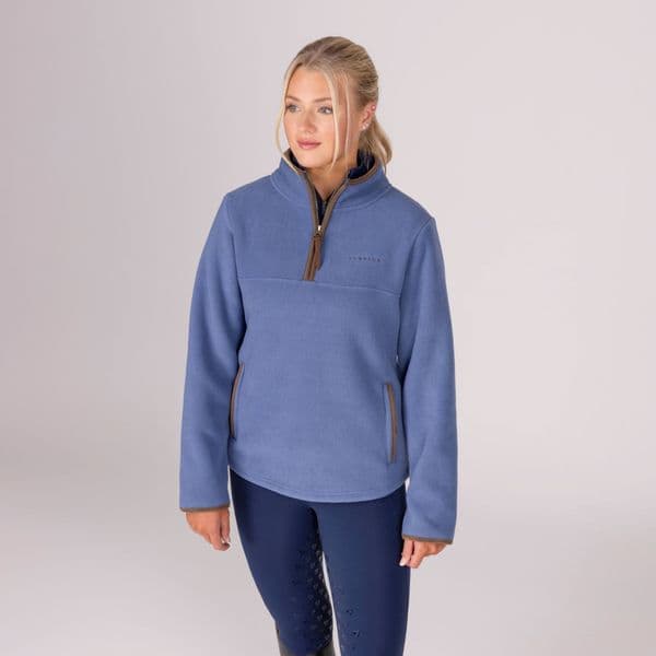 Aubrion Original Ladies Half Zip Fleece - Blue