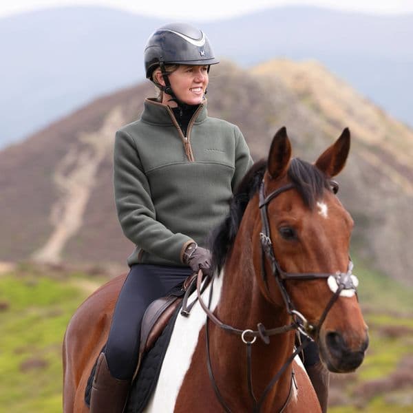 Aubrion Original Ladies Half Zip Fleece - Green