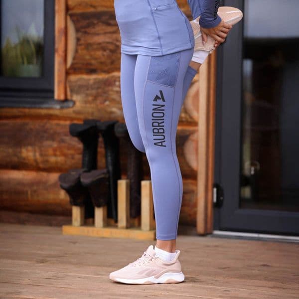 Aubrion React Non-Stop Riding Tights - Sky