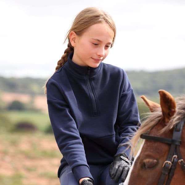 Aubrion React Quarter Zip Sweater  - Young Rider, Kingfisher