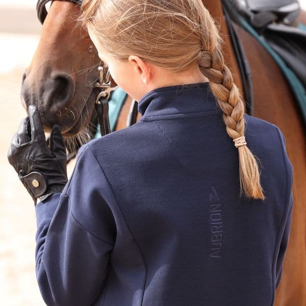 Aubrion React Quarter Zip Sweater  - Young Rider, Kingfisher