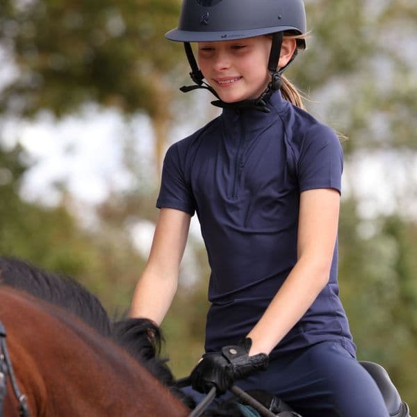 Aubrion React Short Sleeve Base Layer - Young Rider, Midnight