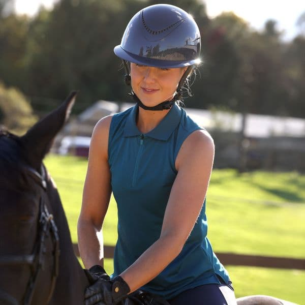 Aubrion React Sleeveless Tech Polo - Kingfisher