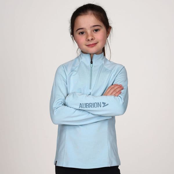 Aubrion React Winter Base Layer - Young Rider, Arctic Blue