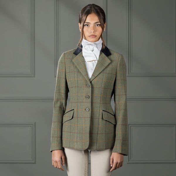 Aubrion Saratoga Jacket - Ladies Red/Yellow/Blue Check